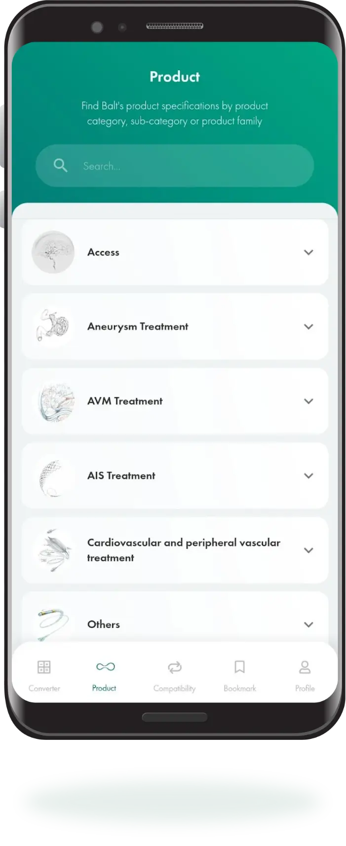 iBalt app on mobile device