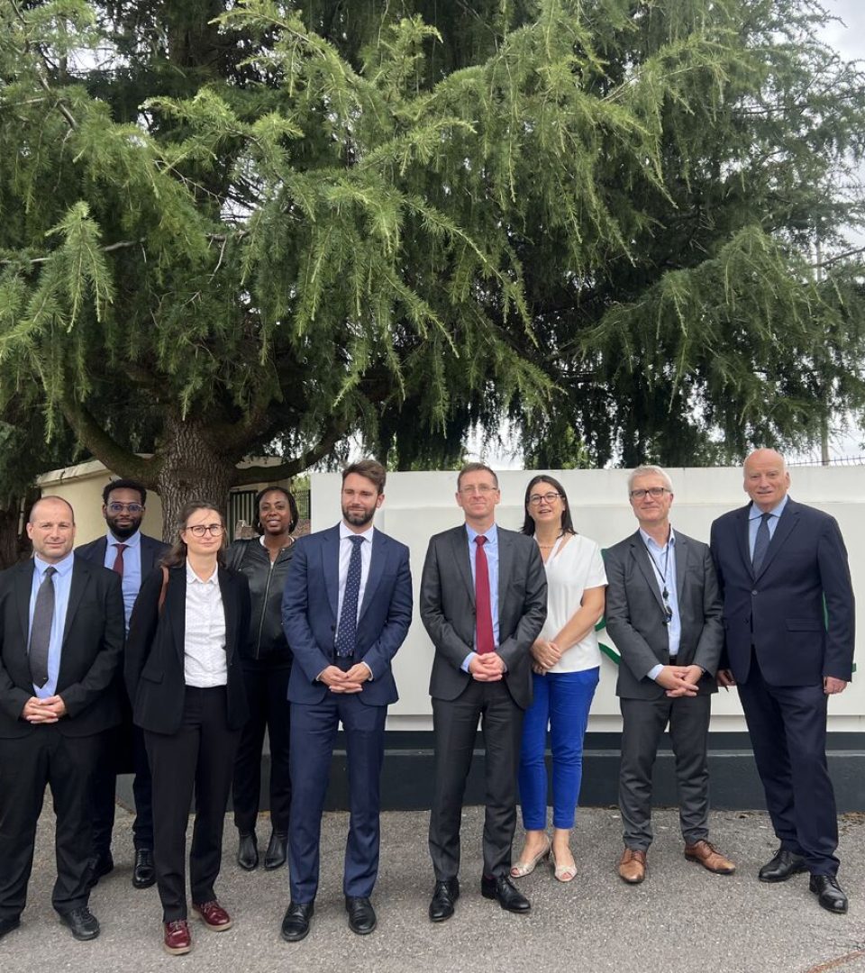 Official visit to our site in Montmorency, France